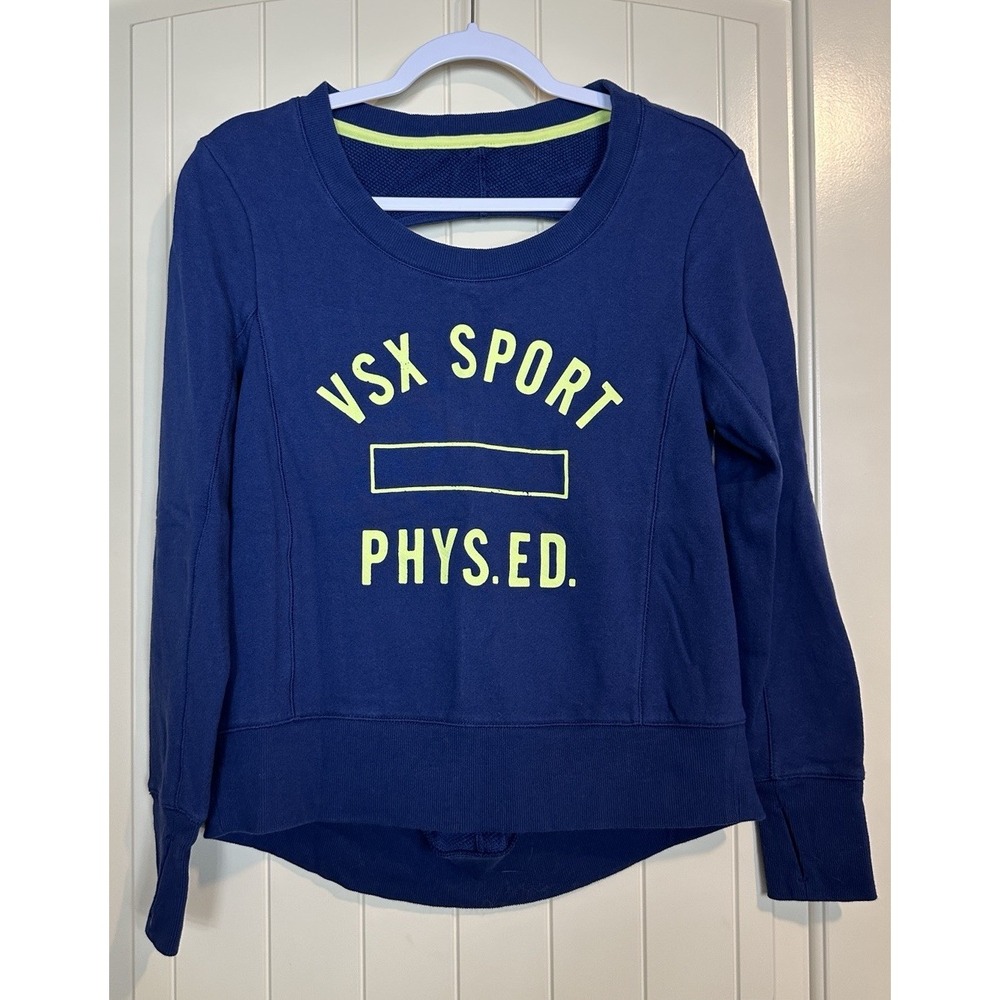 Victoria's Secret VSX Sport back cutout long sleeve sweatshirt sz‎ S GUC